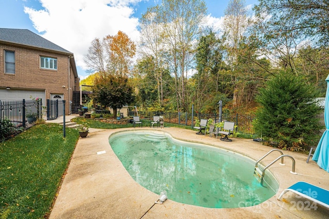 view of pool with a patio