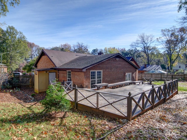 view of back of property