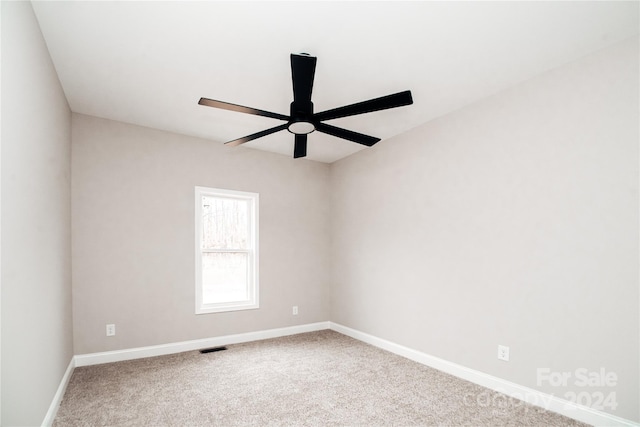 view of carpeted empty room