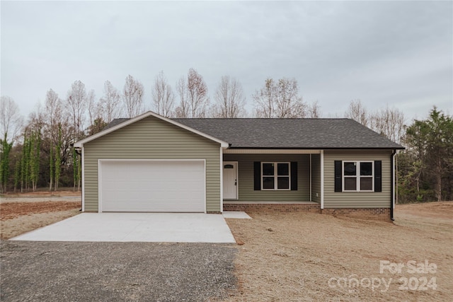 ranch-style house with a garage