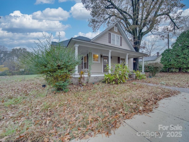 view of front of home with a porch