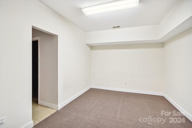 view of carpeted empty room