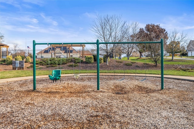 view of jungle gym