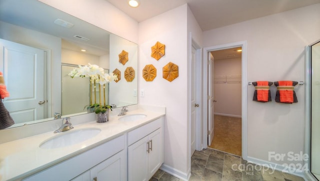 bathroom featuring vanity