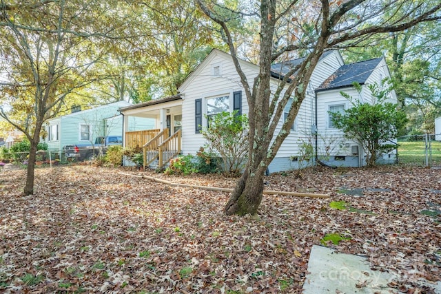 view of front of property