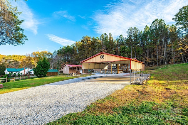 view of community with a yard