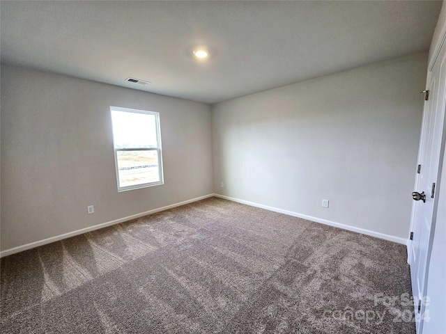 view of carpeted empty room