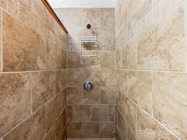 room details with a tile shower