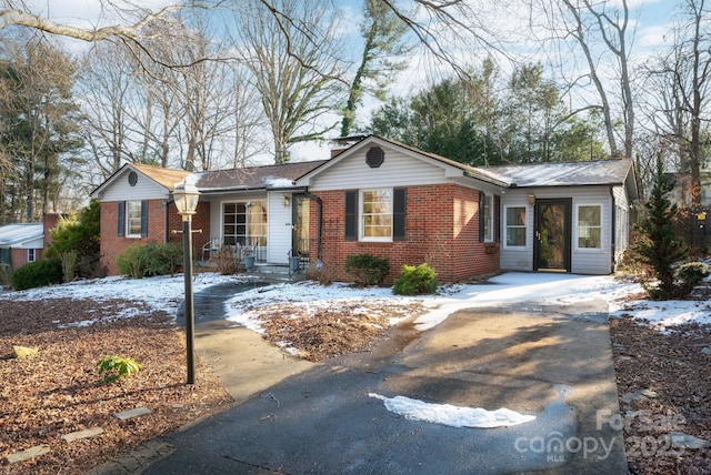 view of ranch-style home