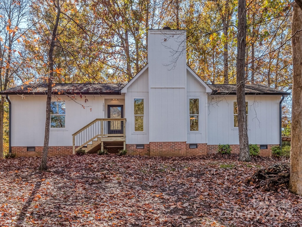 view of rear view of property