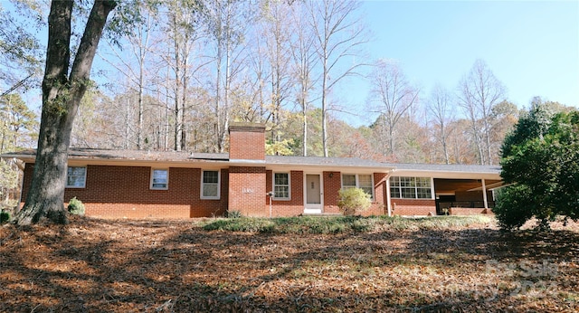 view of ranch-style house