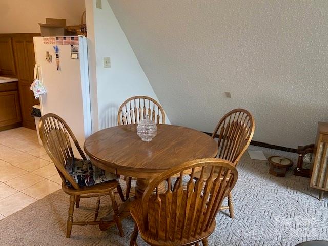 view of tiled dining room