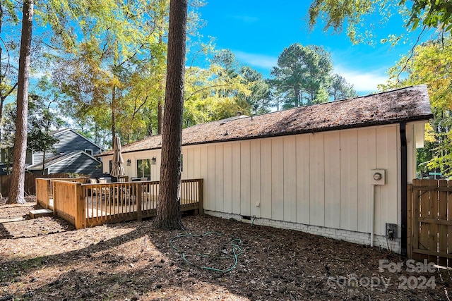 exterior space with a deck