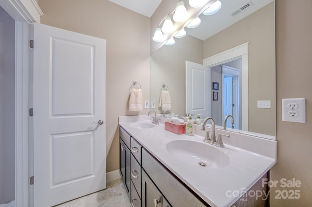 bathroom featuring vanity