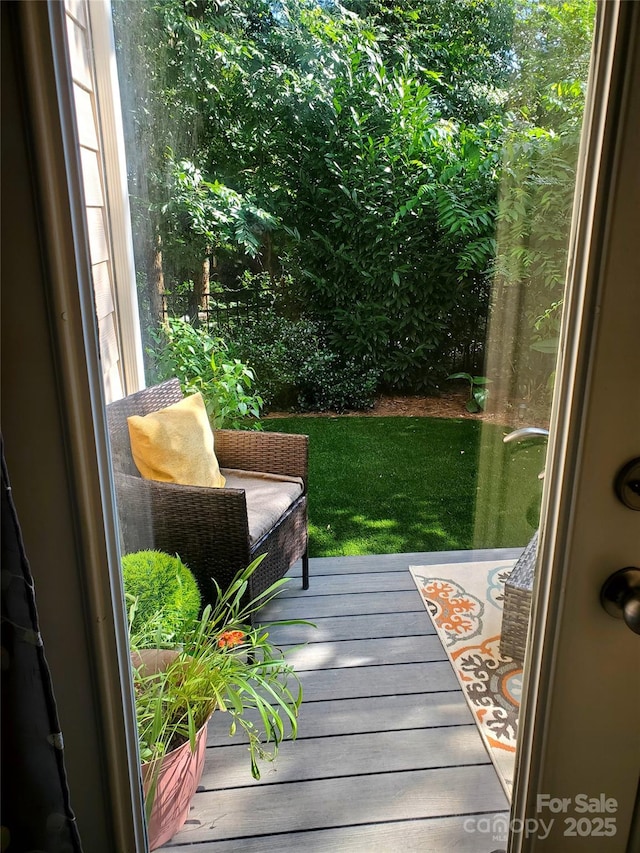 entryway featuring wood-type flooring