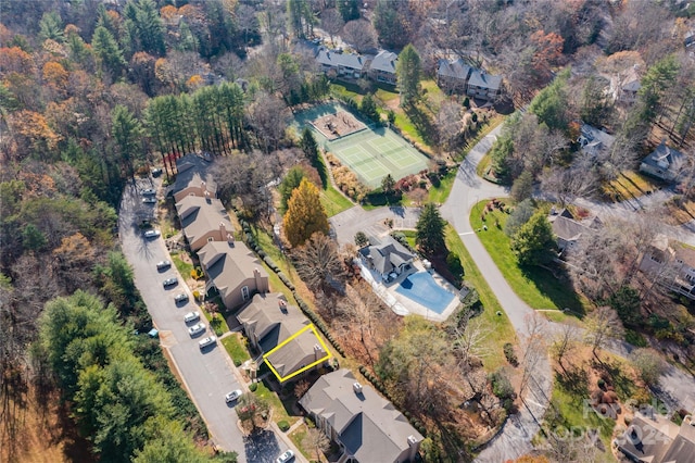 birds eye view of property