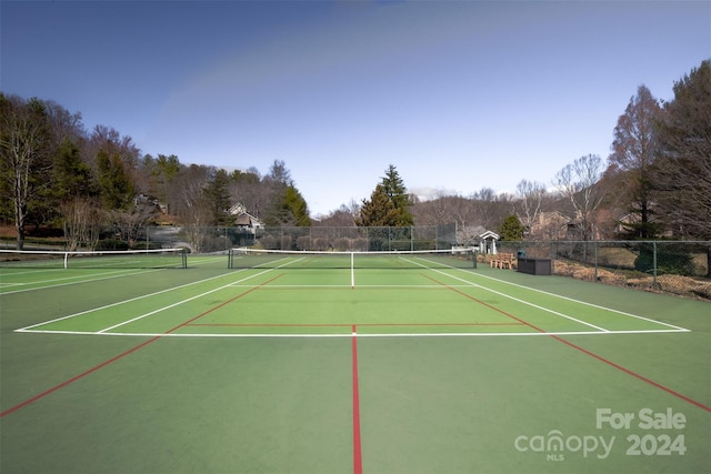 view of sport court