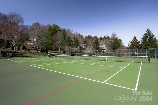 view of tennis court