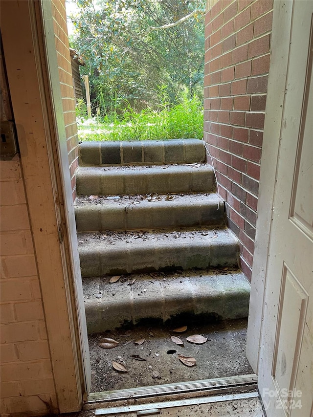 view of stairs