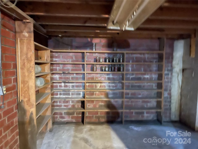 view of storage room