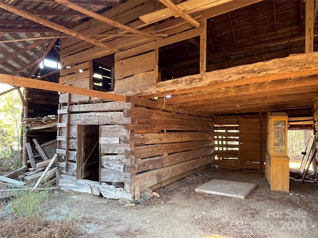 view of horse barn