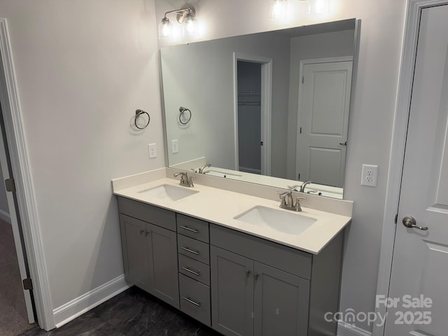 bathroom featuring vanity