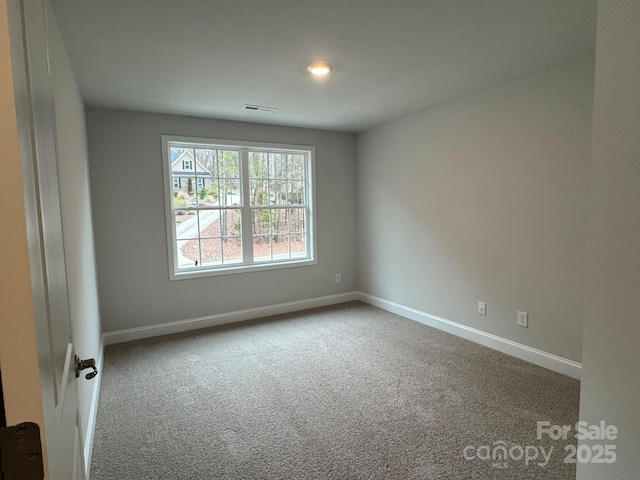 view of carpeted empty room