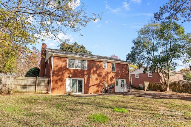 1532 Starbrook Dr, Charlotte, NC 28210 - rear view of property featuring a chimney and brick siding