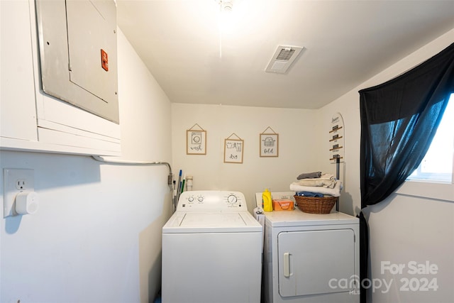 laundry room featuring electric panel