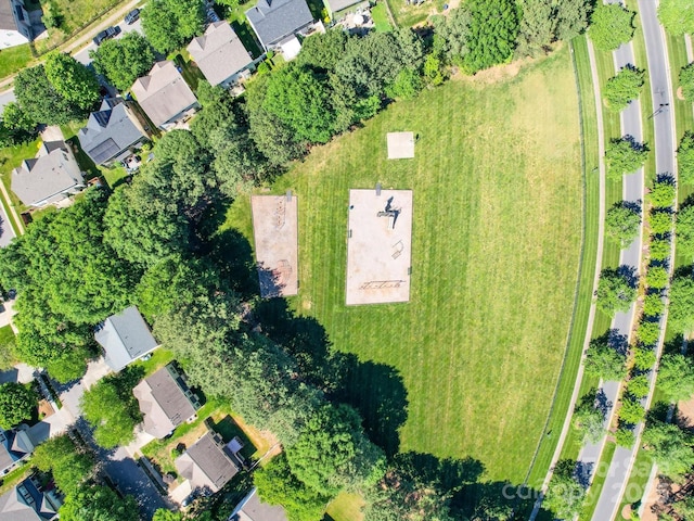 drone / aerial view with a residential view