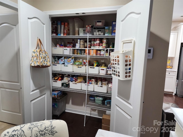 view of pantry