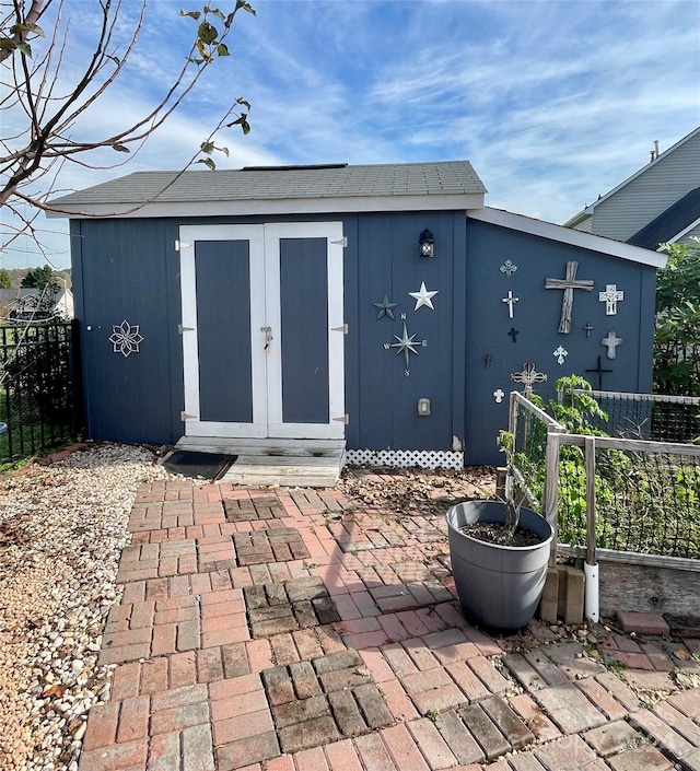 view of outbuilding