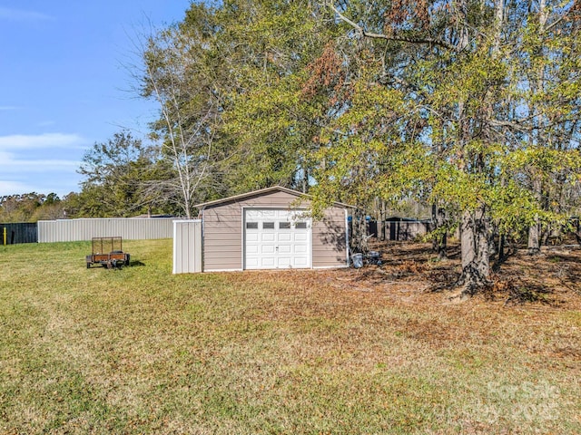 226 Mcswain Rd, Forest City, NC 28043 - view of yard featuring a garage and an outbuilding