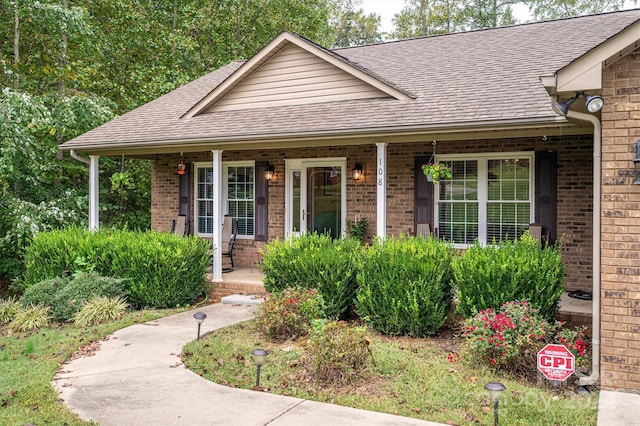 view of front of house with a porch