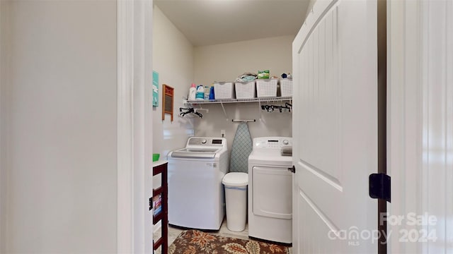 laundry room featuring washer and dryer