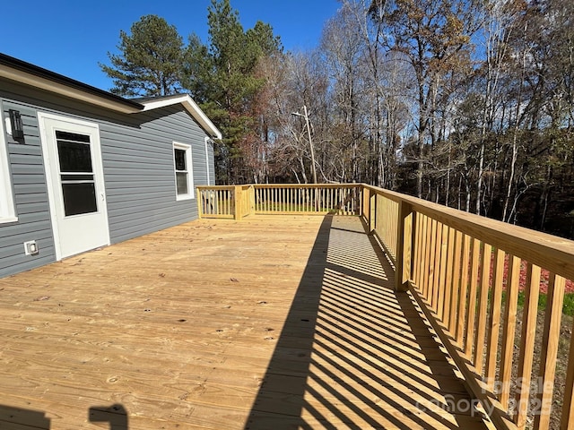 3596 Bethany Church Rd, Claremont, NC 28610 - view of wooden deck