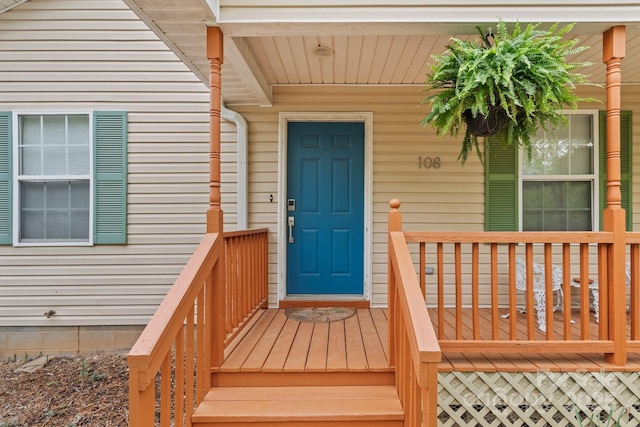 view of entrance to property