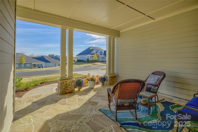 view of sunroom