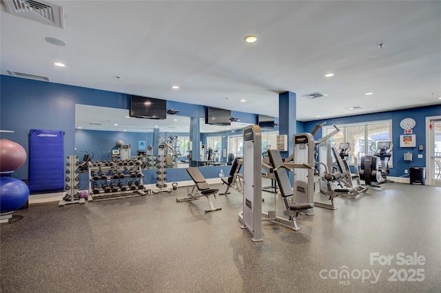 view of exercise room