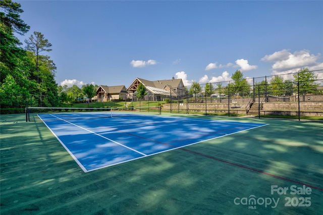 view of tennis court