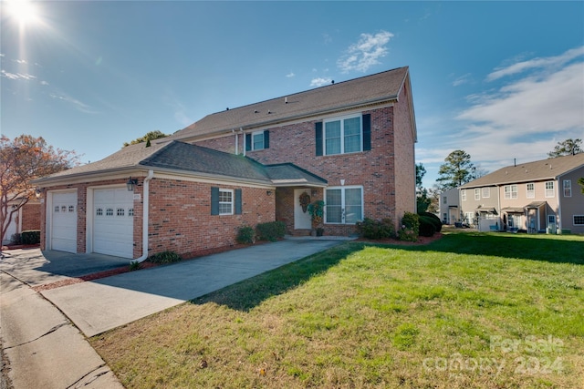 4335 Laurel Hill Ln, Charlotte, NC 28217 - front of property featuring a front yard and a garage