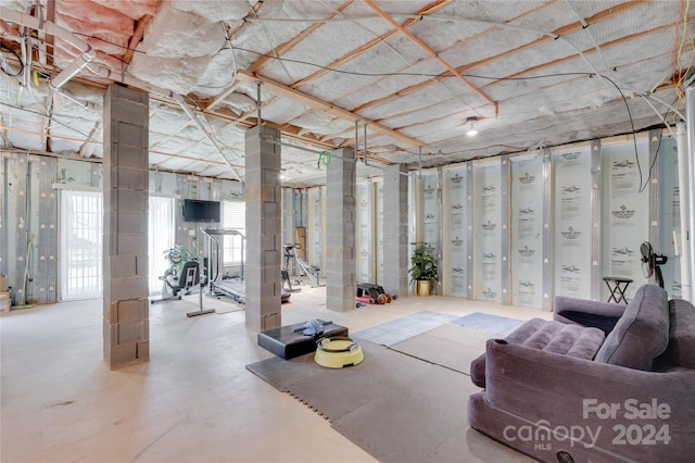 4335 Laurel Hill Ln, Charlotte, NC 28217 - basement featuring plenty of natural light