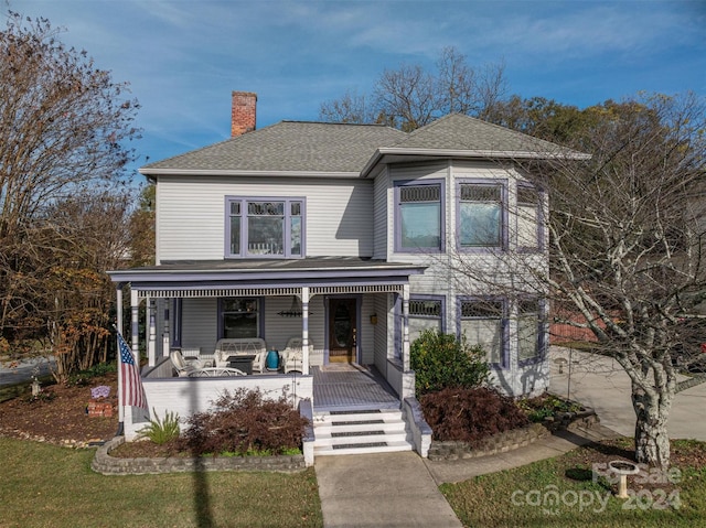 view of front of house featuring a porch