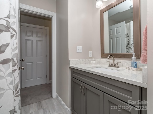 bathroom with vanity