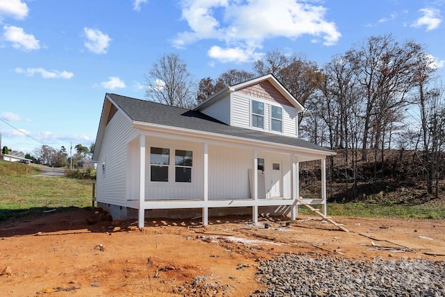 view of front of home with a porch