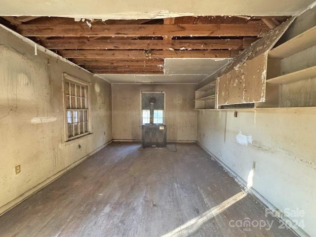 interior space featuring wood-type flooring