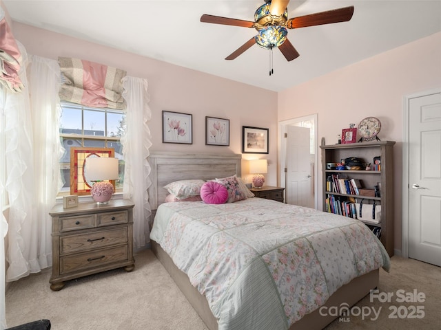 503 Rosebud Orchid Way, Weaverville, NC 28787 - bedroom featuring light carpet and ceiling fan