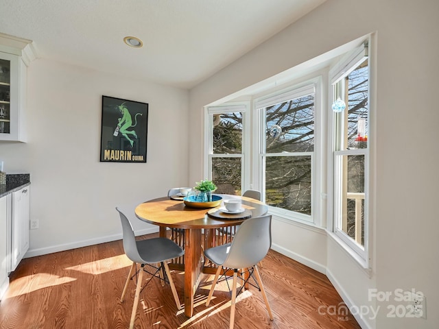 dining room featuring light wood-type flooring