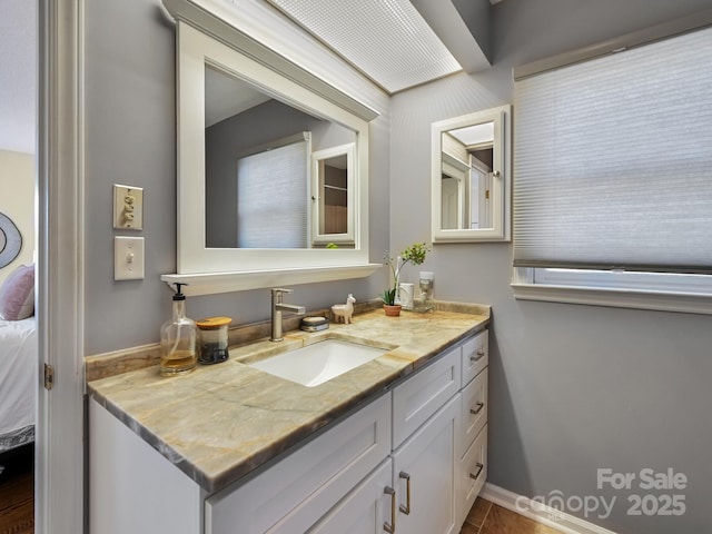 bathroom featuring vanity