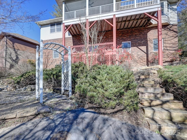 view of front of home